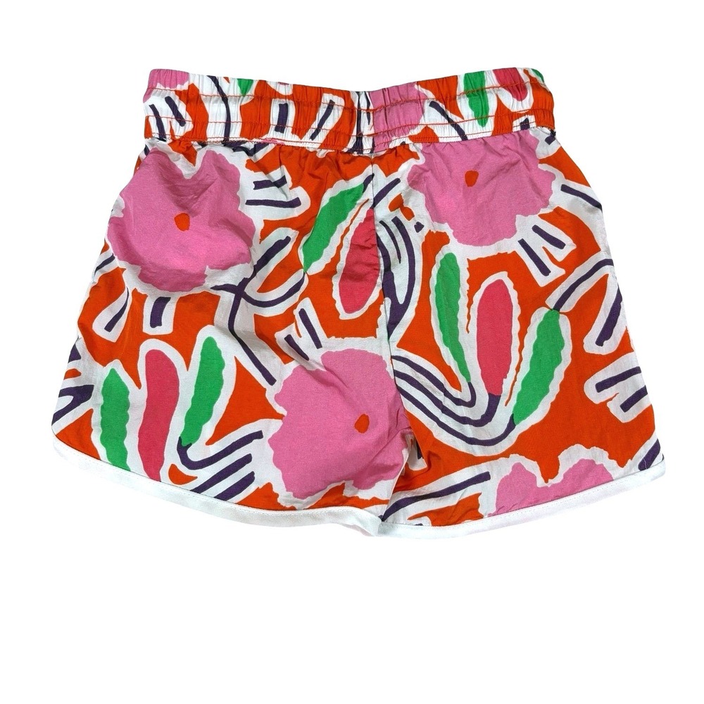 DVF Diane von Furstenberg Target Girls Flower Groove Shorts Orange Pink 4T